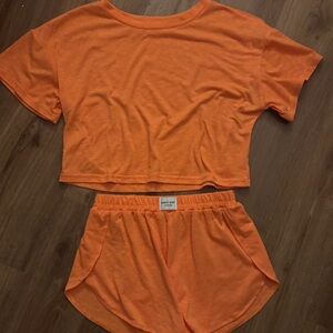 Orange Women's Sleepwear Set